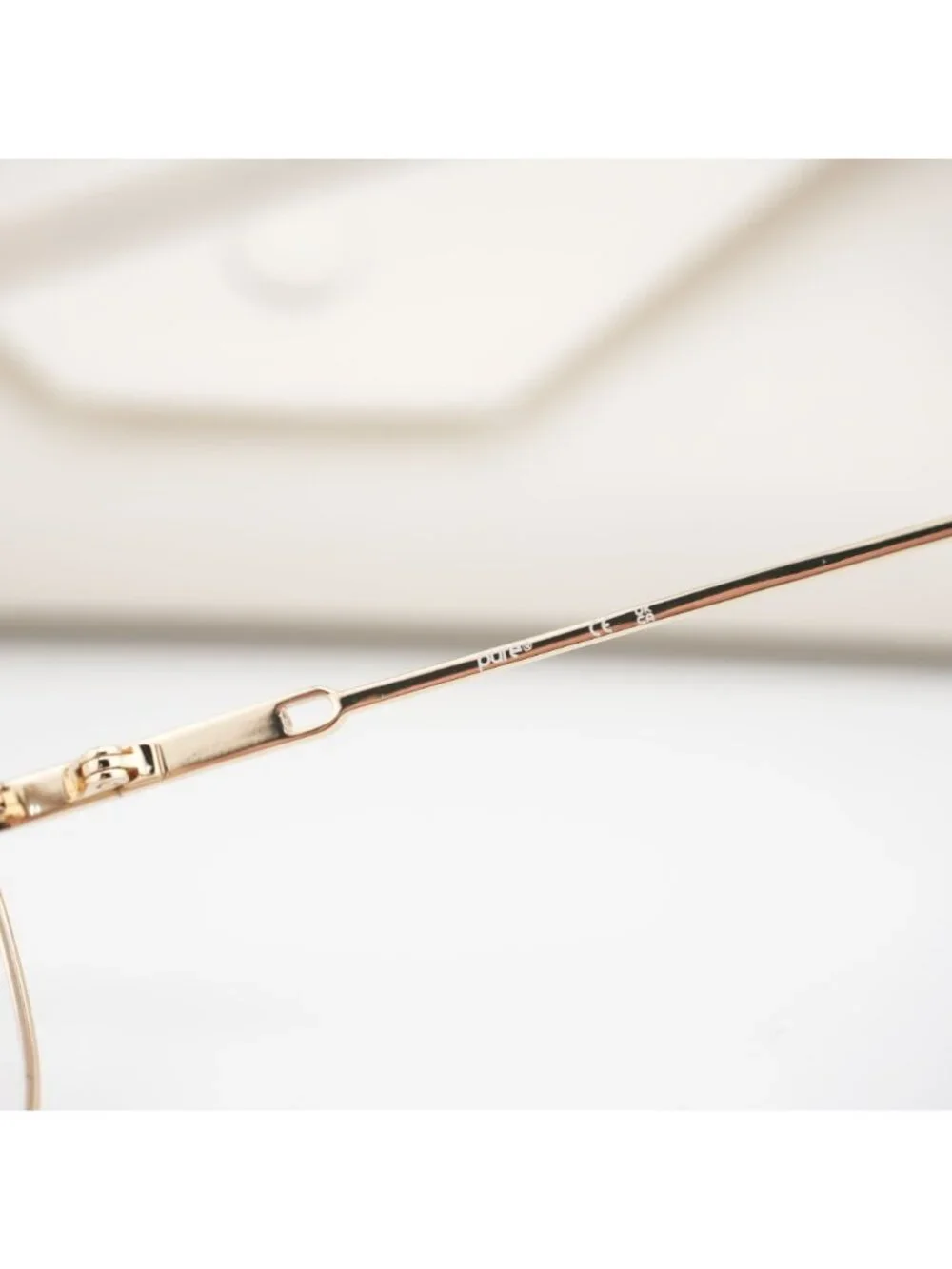 Pure P-5024 N 719 Square Eyeglasses 56mm – Gold